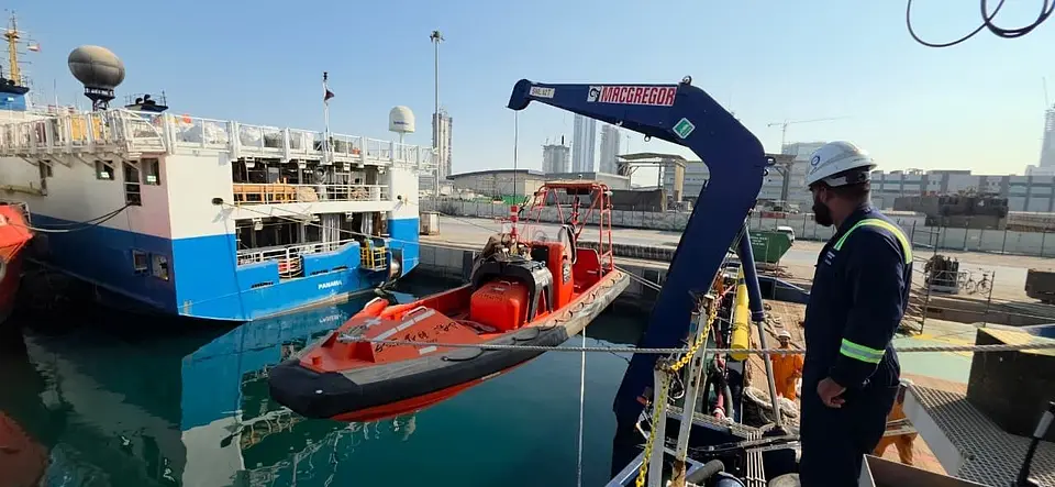 Annual Inspection of Rescue Boat & MacGregor Davit – DMC Port, Dubai, photo 1