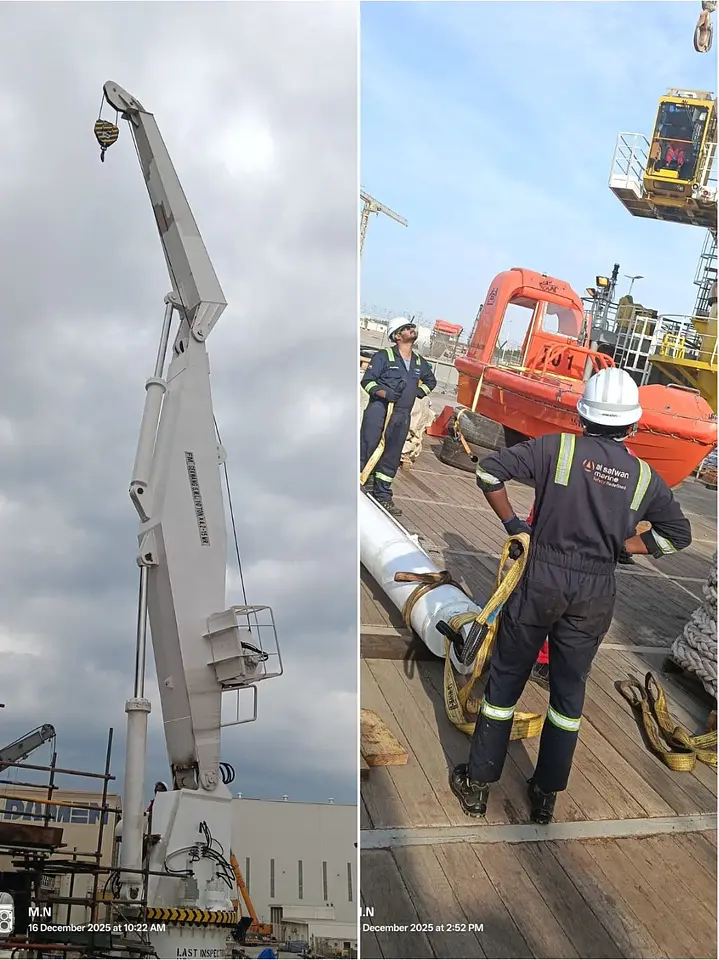 Provisions Crane Luffing & Knuckle Cylinder Overhaul – Hamriyah Port, photo 2