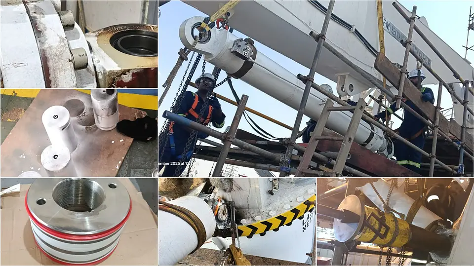 Provisions Crane Luffing & Knuckle Cylinder Overhaul – Hamriyah Port, photo 11