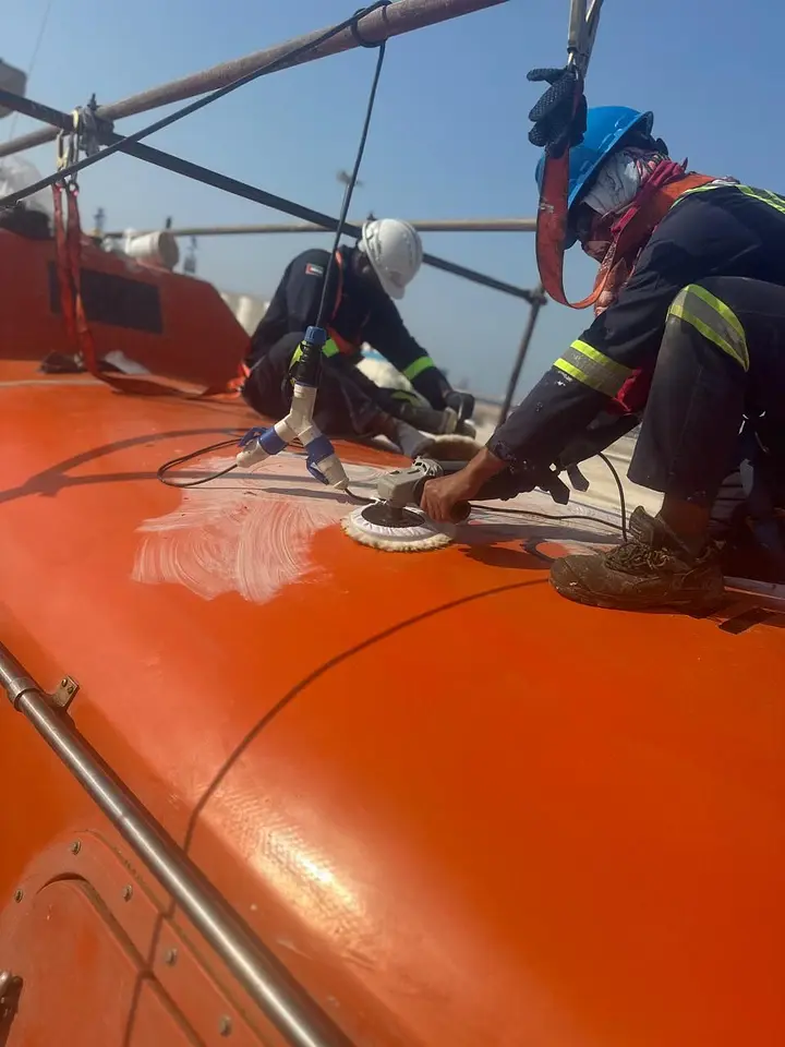 Lifeboat Polishing – Khalifa Port, Abu Dhabi, photo 19