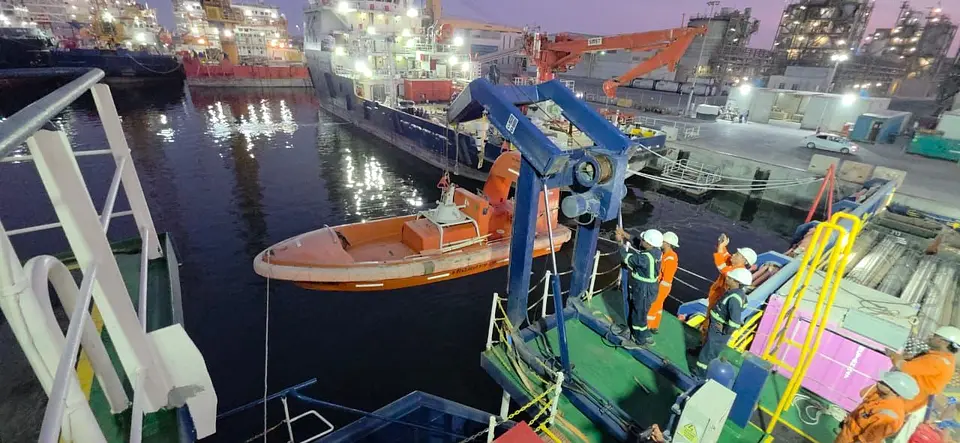 Annual Inspection of Rescue Boat & Launching Appliance – MBK Port, Abu Dhabi, photo 1