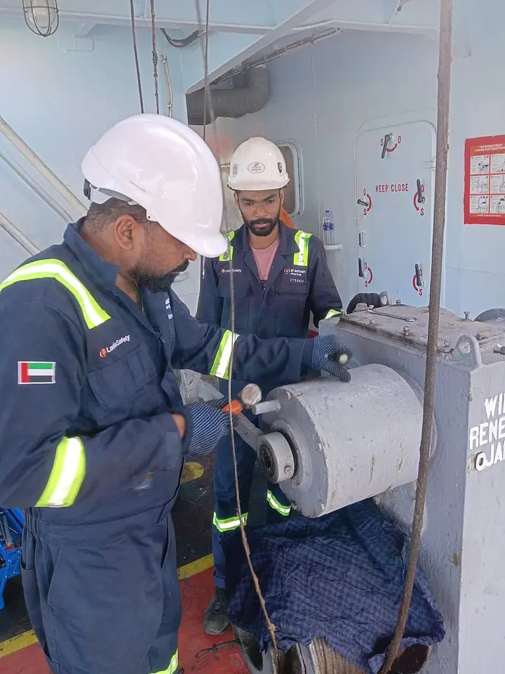 Annual Inspection of Lifeboat, Davit & Winch – Khorfakkan Port, photo 3