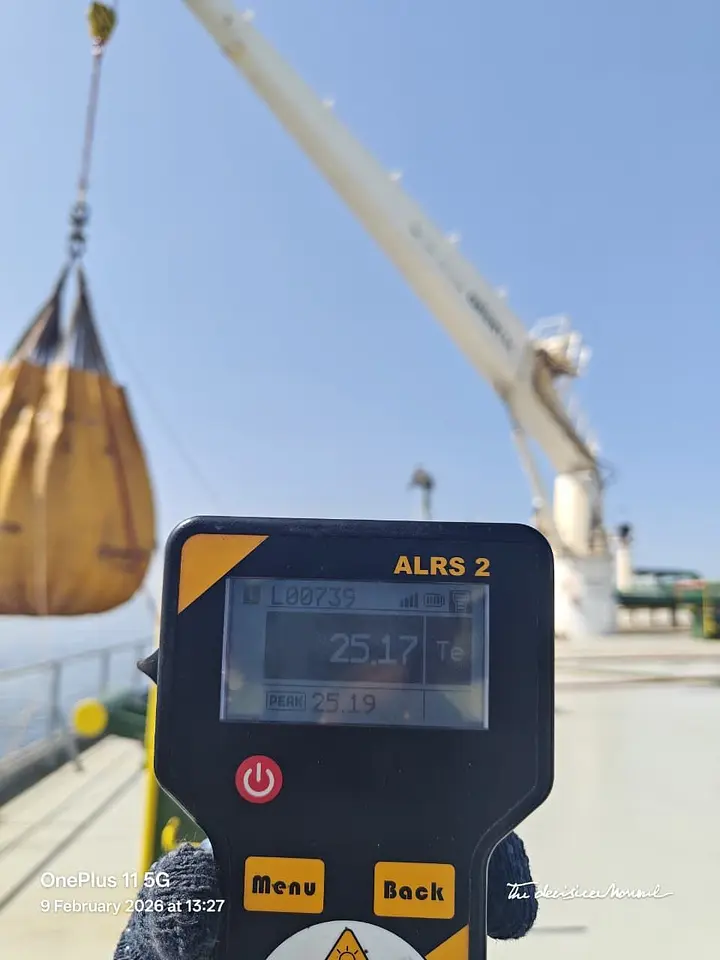 Hose Handling Crane & Lifting Equipment Load Tests – Fujairah Anchorage, photo 10