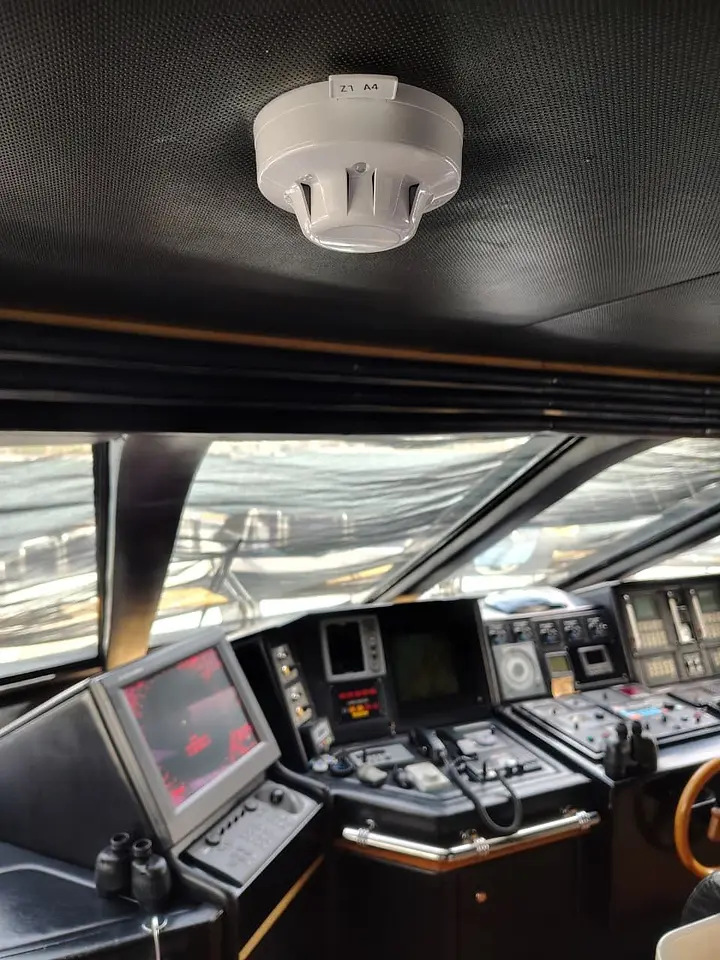 Addressable Fire Alarm System Retrofit – Luxury Yacht, Dubai Harbour, photo 4