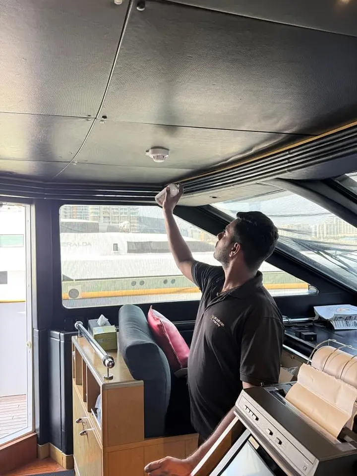 Addressable Fire Alarm System Retrofit – Luxury Yacht, Dubai Harbour, photo 5