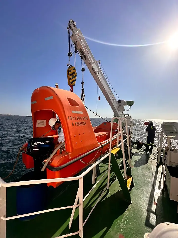 Annual Inspection of Freefall Lifeboat, Rescue Boat, Davits & Winches – Fujairah Anchorage, photo 20