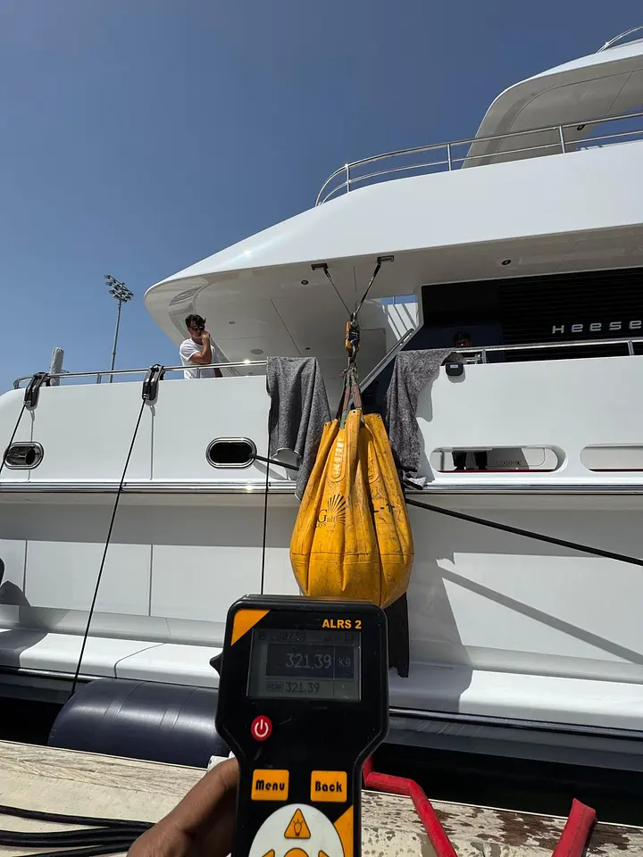 Annual Inspection & Load Test of Lifting Gear – Yacht, Yas Marina, photo 8