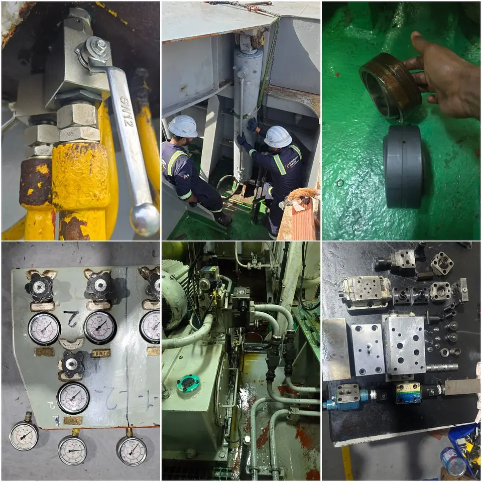 Deck Crane, Steering & Winch Hydraulics Overhaul – Khalid Port, Sharjah, photo 8