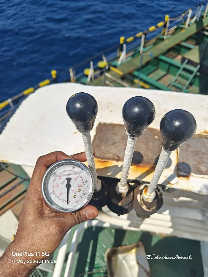Deck Crane Load Test & Hydraulic Inspection – Khor Fakkan Anchorage, photo 1