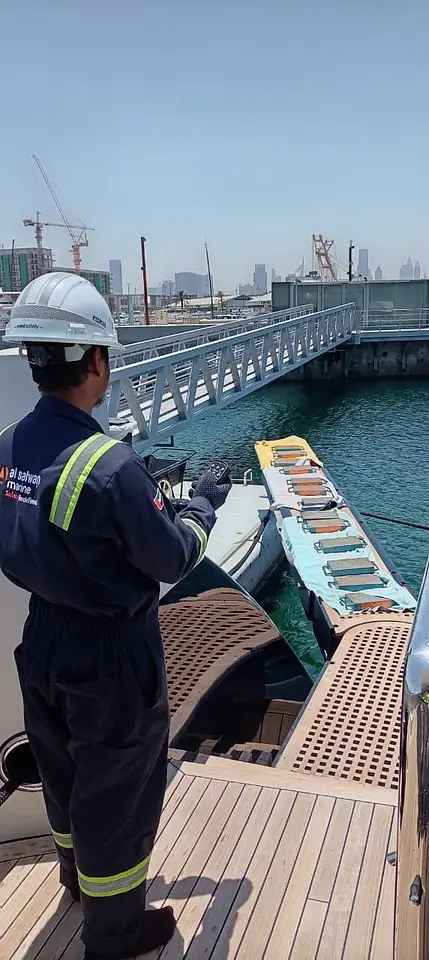 Yacht Passerelle Gangway & Boarding Ladder Load Test – Port Rashid, photo 22