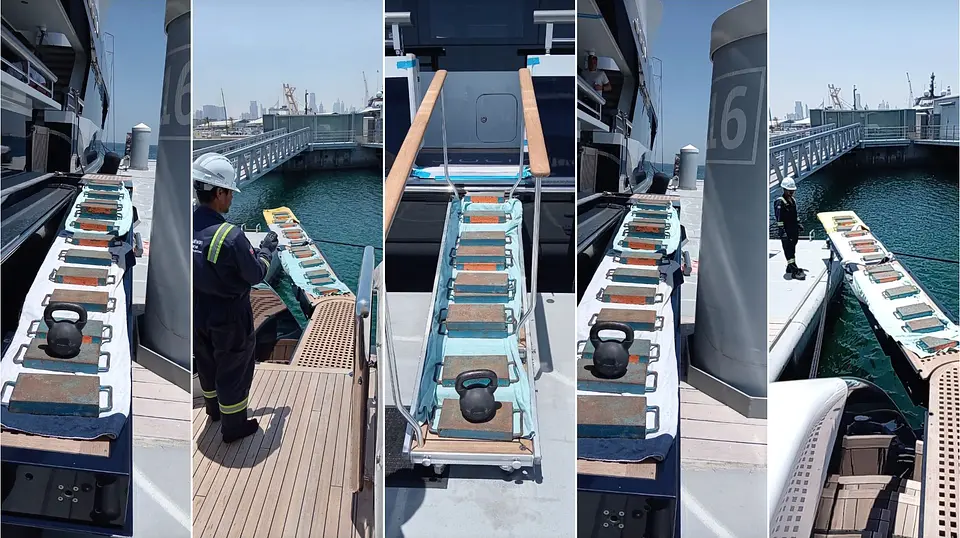 Yacht Passerelle Gangway & Boarding Ladder Load Test – Port Rashid, photo 7