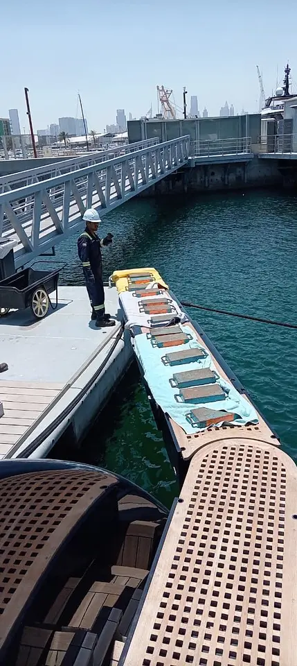 Yacht Passerelle Gangway & Boarding Ladder Load Test – Port Rashid, photo 10