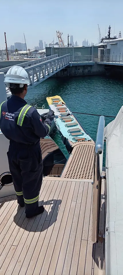 Yacht Passerelle Gangway & Boarding Ladder Load Test – Port Rashid, photo 11