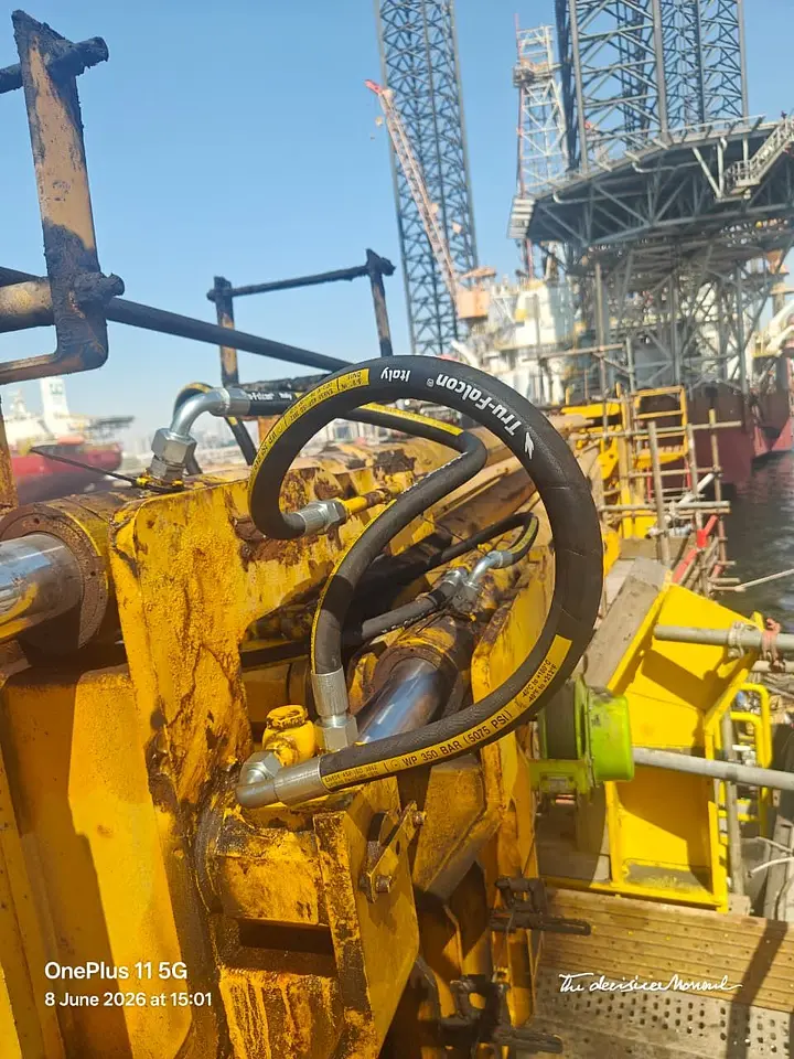 Hydraulic Hose Renewal on a 35-Ton Crane – Dubai Drydocks, photo 4
