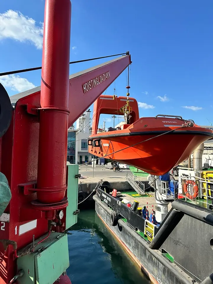 Ensuring Safety: Annual Inspection of Rescue Boat & Launching Appliances @ Hamriyah Port, Sharjah, UAE, photo 1