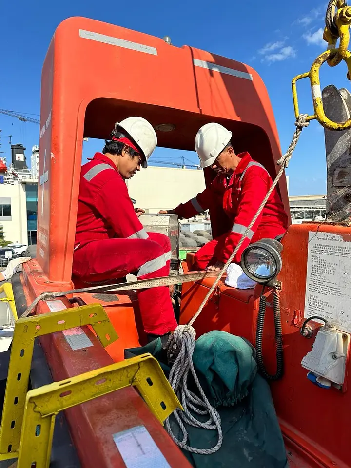 Ensuring Safety: Annual Inspection of Rescue Boat & Launching Appliances @ Hamriyah Port, Sharjah, UAE, photo 3