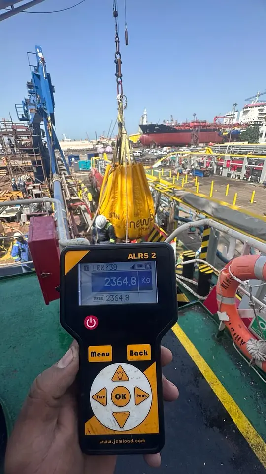 Rescue Boat Davit Load Testing @ Damen, UAE Dynamic Load test: 2264 Kg | Static load test:3225 Kg, photo 5