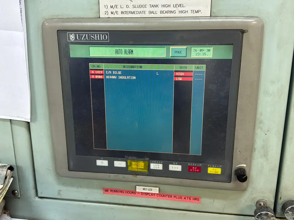Engine Room Bilge Tank High-Level Alarm System Service | Suez Port, Egypt