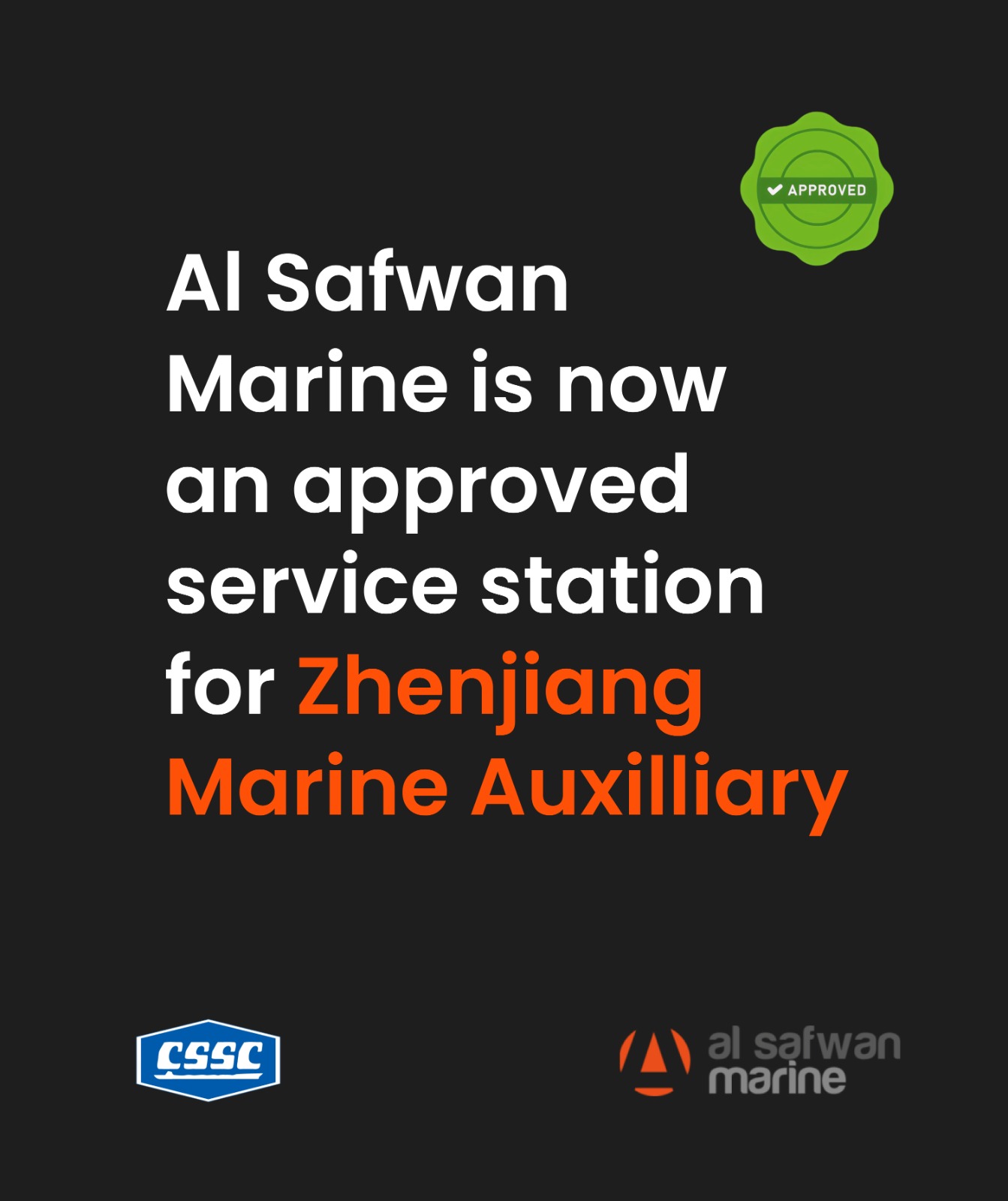 Approved Zhenjiang Marine Service Partner