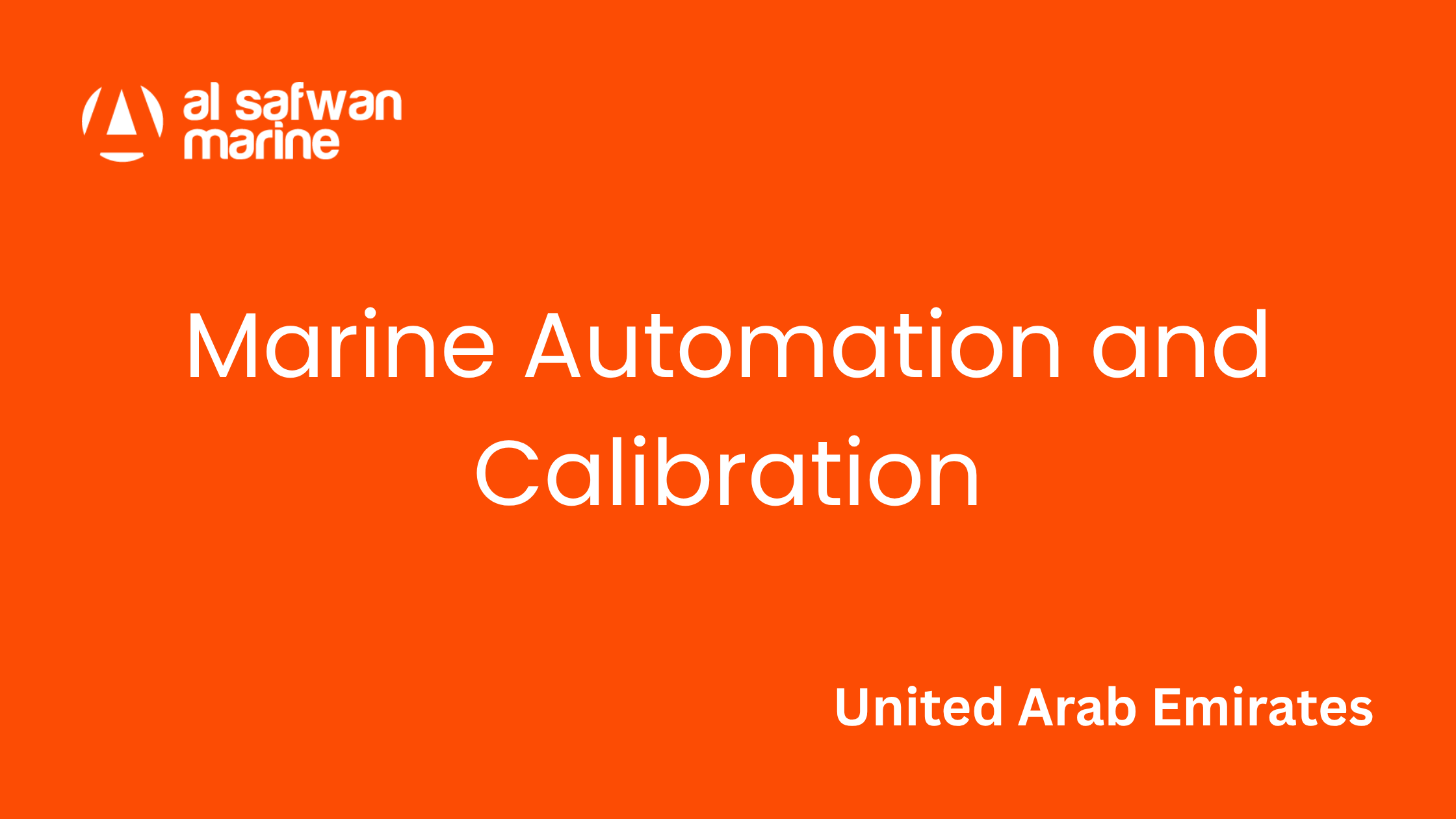 Marine Automation & Calibration